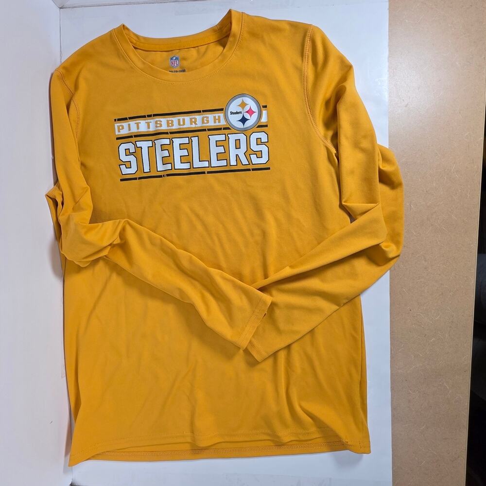 Pittsburg Steelers Gold Long Sleeve T-Shirt